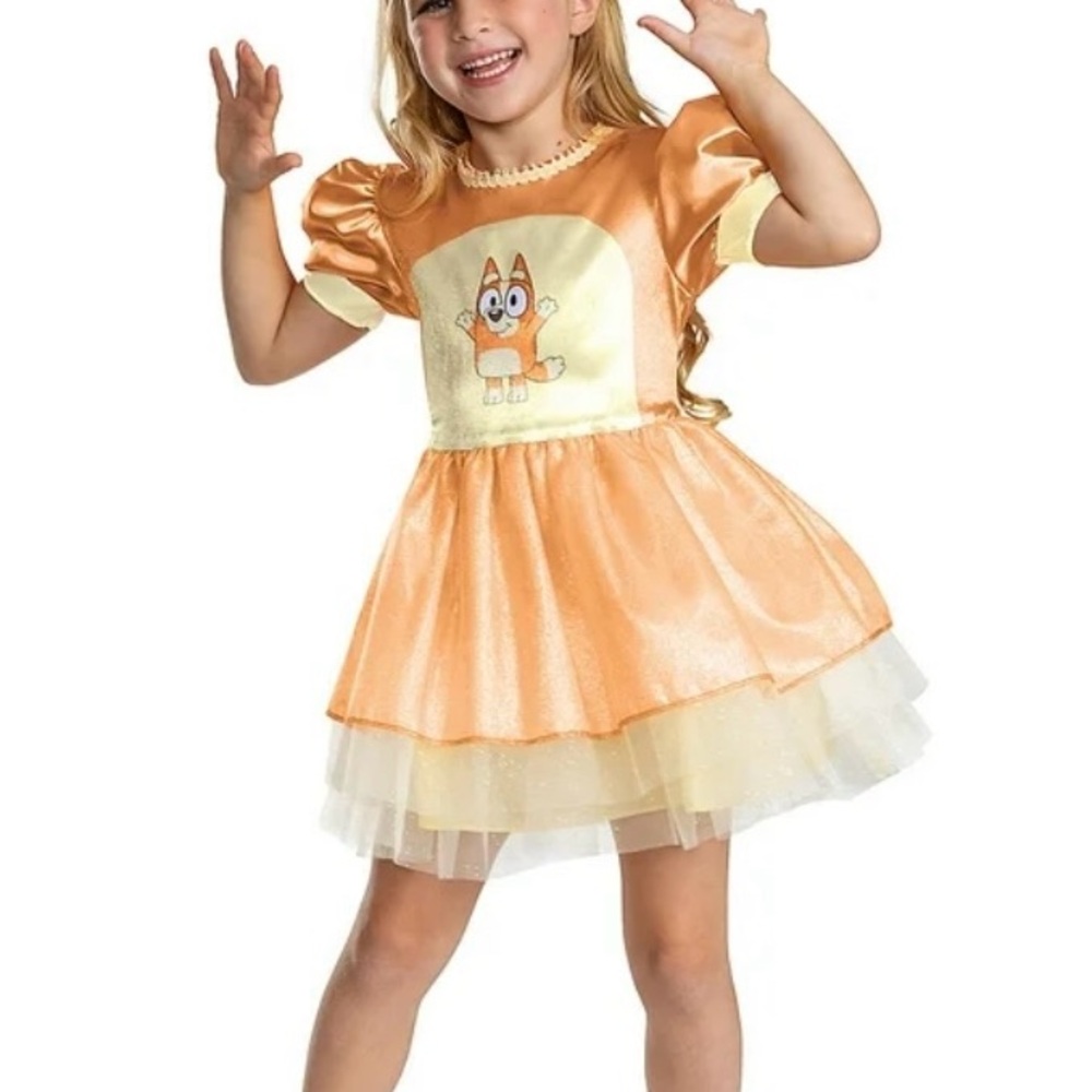 Girls' Bluey Bingo Dress Classic Costume - size 4 - 6x